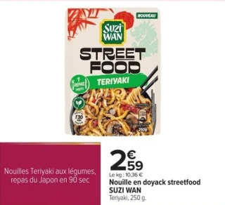 Nouille en doyack streetfood Teriyaki SUZI WAN