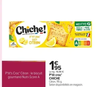 Chiche! P'tit croc' Citron