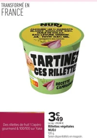 Rillettes végétales NUDJ
