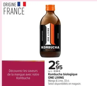 Kombucha biologique ONE LIVING