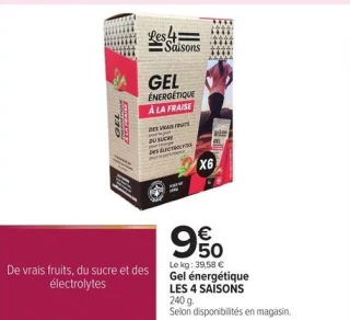 Gel énergétique LES 4 SAISONS