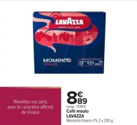 Café moulu LAVAZZA Momento Vivace n°9