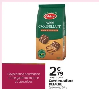 Carré croustillant Spéculoos DELACRE