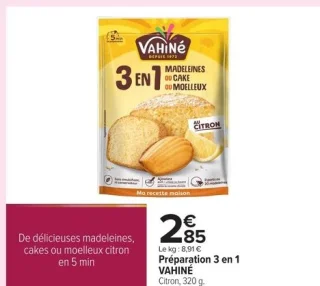 Préparation 3 en 1 Citron VAHINÉ
