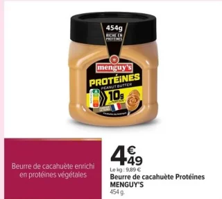 Beurre de cacahuète Protéines MENGUY'S