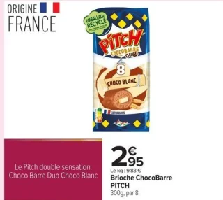 Brioche ChocoBarre PITCH Choco Blanc