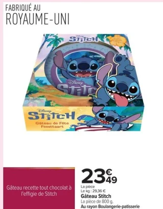 Gâteau Stitch