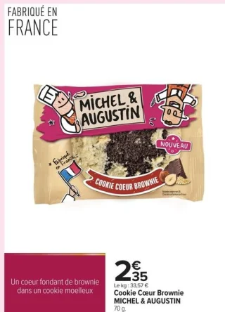 Cookie Cœur Brownie MICHEL & AUGUSTIN