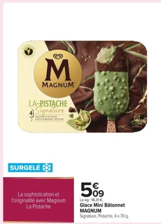 Glace Mini Bâtonnet MAGNUM Signature Pistache