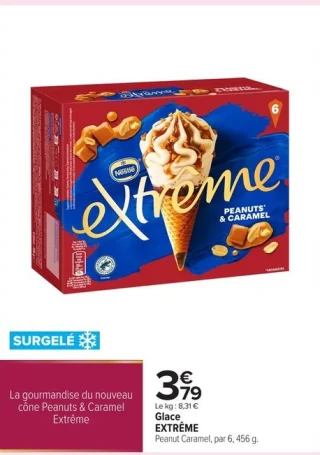 Glace EXTRÊME Peanut Caramel