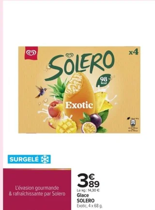 Glace SOLERO Exotic