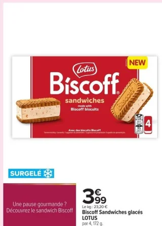 Biscoff Sandwiches glacés LOTUS