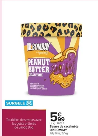 Beurre de cacahuète DR BOMBAY Jelly Time