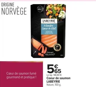 Coeur de saumon LABEYRIE Nature