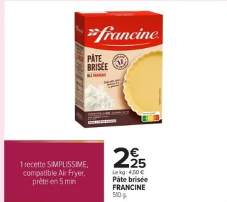 Pâte brisée FRANCINE