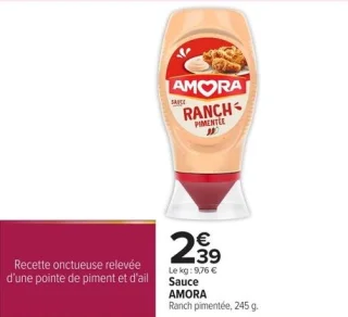 Sauce AMORA Ranch pimentée