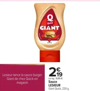 Sauce LESIEUR Giant Quick