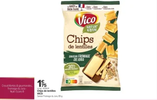 Chips de lentilles Vico Saveur Fromage du Jura