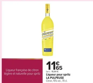 Liqueur pour spritz LA PULPEUSE Citron