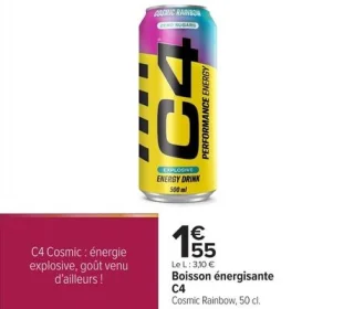 Boisson énergisante C4 Cosmic Rainbow