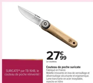 Couteau de poche suricate SURICATE par TB-1648