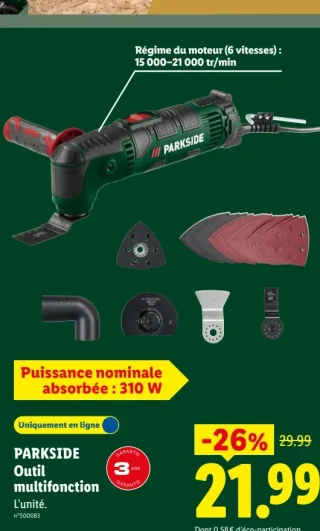 PARKSIDE Outil multifonction