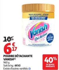 Poudre Détachante Vanish Oxi Action
