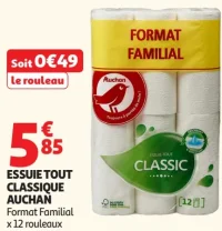 Essuie Tout Classique Auchan Format Familial