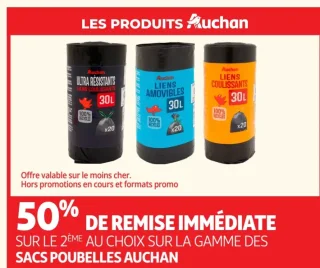 Sacs poubelles Auchan