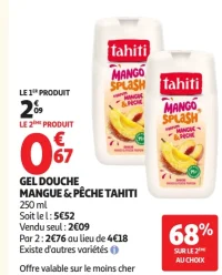 Gel Douche Mangue & Pêche Tahiti