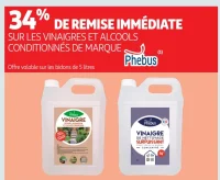 Vinaigres et alcools ménagers Phebus 5L