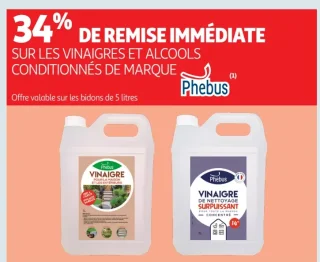 Vinaigres et alcools ménagers Phebus 5L