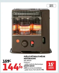 Poêle à pétrole à mèche HEATOR R150C