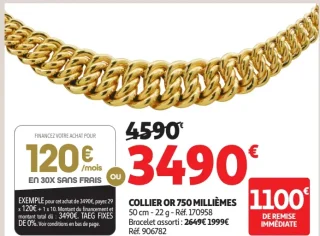 Collier Or 750 Millièmes