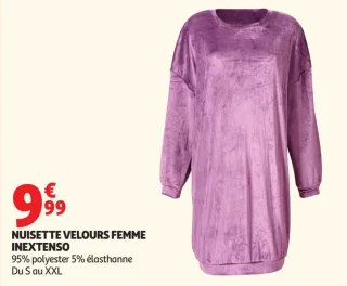 Nuisette velours femme Inextenso