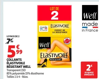 Collants Élastivoile Résistant Well