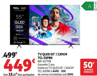 TV QLED 55" / 139CM TCL 55P8K