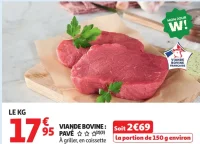 Viande bovine : Pavé