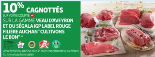 Veau d'Aveyron et du Ségala IGP Label Rouge Filière Auchan Cultivons le bon