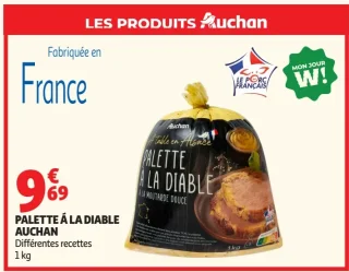 Palette à la diable Auchan