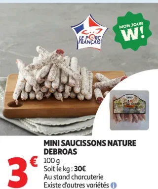 Mini saucissons nature Debroas