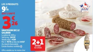 Saucisson sec Le Galibier