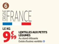 Lentilles aux petits légumes