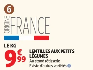 Lentilles aux petits légumes