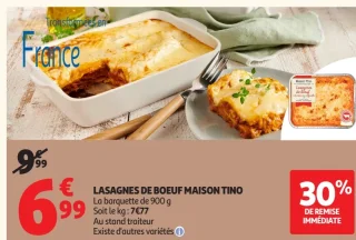 LASAGNES DE BOEUF MAISON TINO