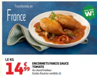 ENCORNETS FARCIS SAUCE TOMATE