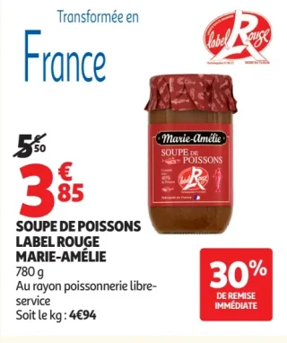 Soupe de Poissons Label Rouge Marie-Amélie