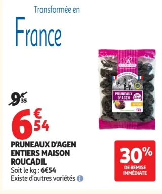 Pruneaux d'Agen Entiers Maison Roucadil