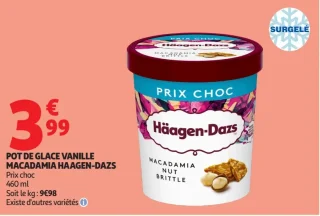POT DE GLACE VANILLE MACADAMIA HAAGEN-DAZS