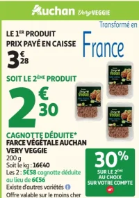 Farce végétale Auchan Very Veggie